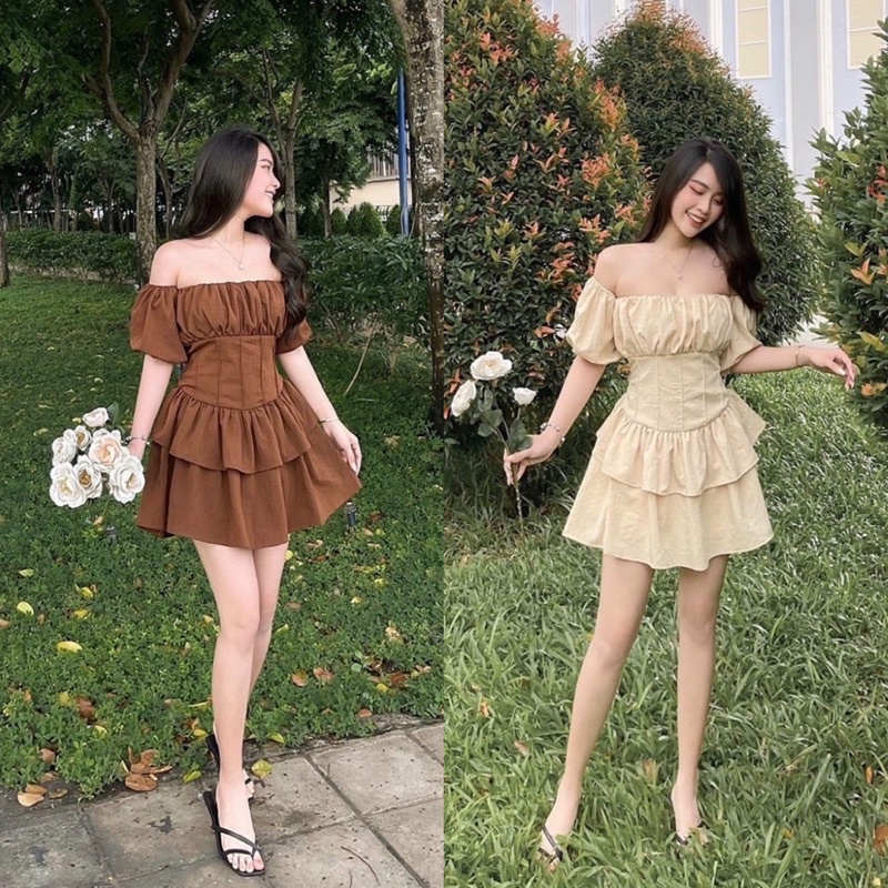 Váy Đũi Xước Có Đệm Ngực 4 Màu Siêu Xinh Có Ảnh Thật Kèm Video