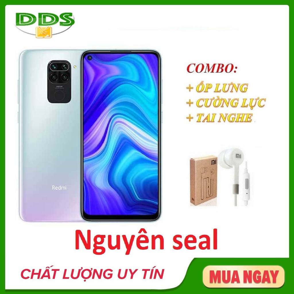 điện thoại Xiaomi Redmi 10X 128Gb Ram 4Gb 4G + Ốp lưng + Cường lực + Tai nghe - Nhập khẩu