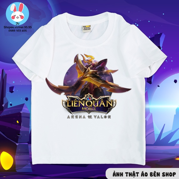 Áo thun liên quân mobile cực chất - áo phông liên quân nakroth thứ nguyên vệ thần  - hình in sắc nét