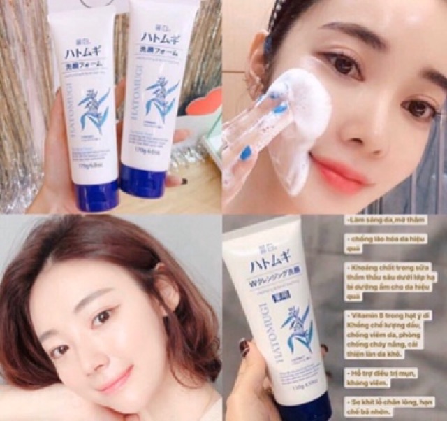 Sữa Rửa Mặt Chiết Xuất Ý Dĩ Hatomugi Naturie 130g Nhật | BigBuy360 - bigbuy360.vn