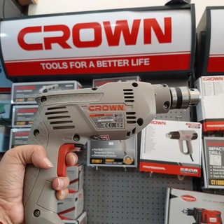 Máy khoan Crown CT10126 (máy khoan crown 400w, máy khoan cầm tay crown, máy khoan crown chính hãng, máy bắn vít crown)