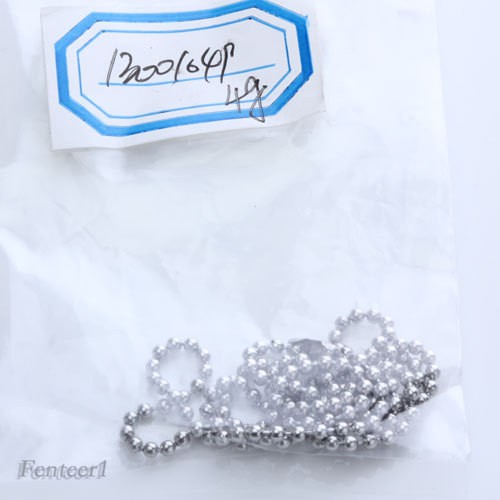 Chuỗi hạt tròn 2mm dài 50cm bằng thép không gỉ dùng làm đồ trang sức