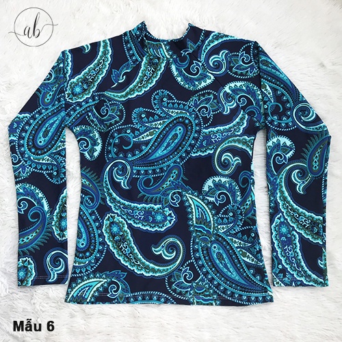 Áo bơi nữ lẻ dài tay, croptop tay dài kín đáo, có lót ngực, Mẫu 1- 12