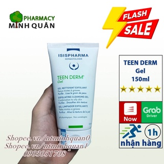 Sữa rửa mặt Isis Pharma Teen Derm Gel 150ml chính hãng dưỡng da mặt hỗ trợ cho da khô dành cho da mụn nhạy cảm giảm mụn
