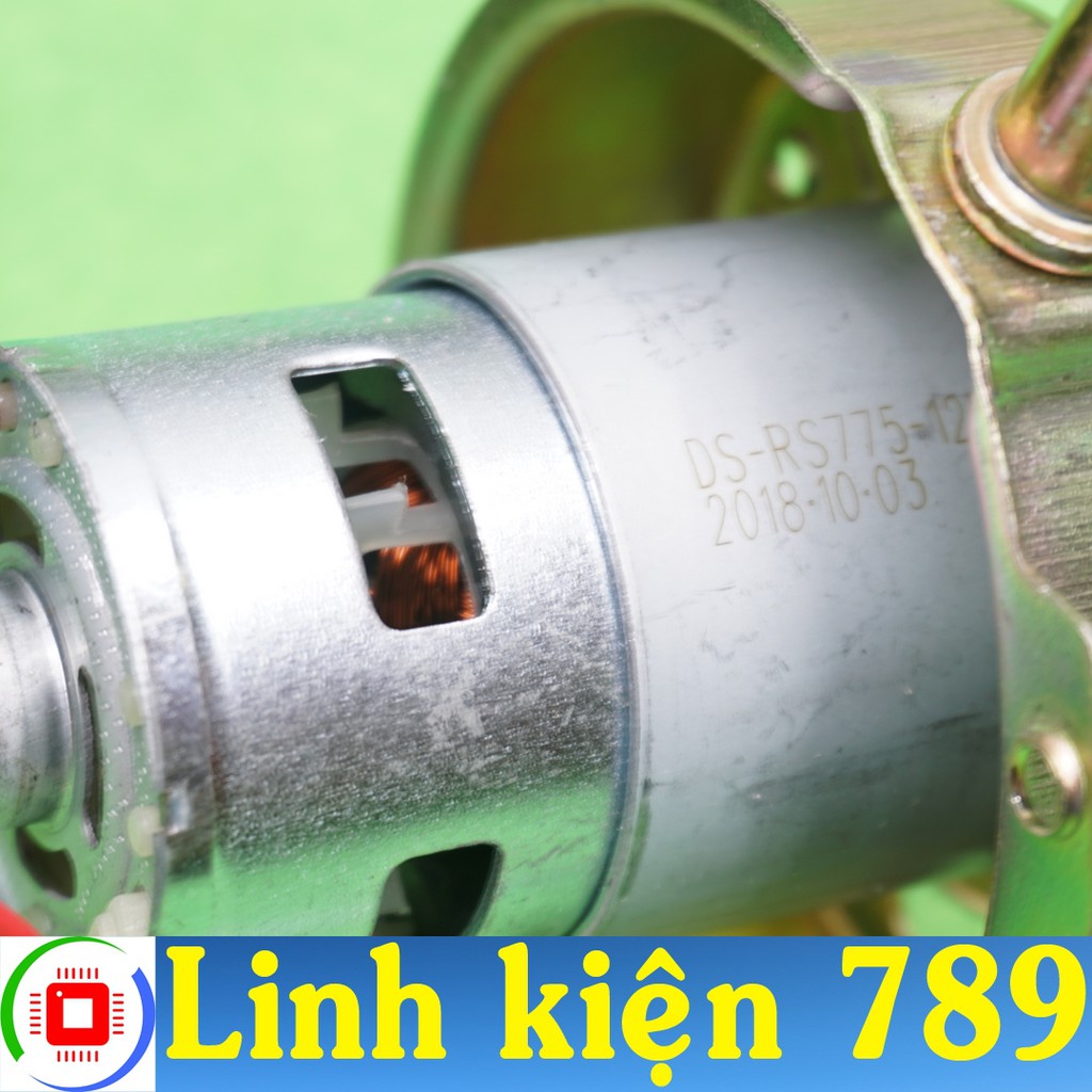 Động cơ quạt 12V bằng motor 775 dùng bạc đạn trục 5mm