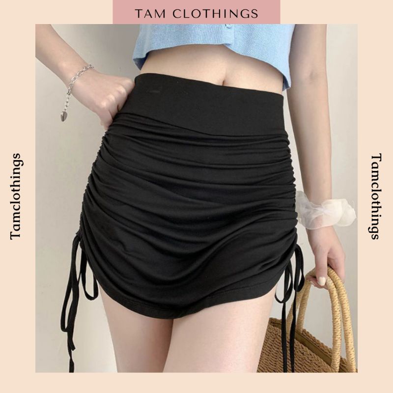 Chân váy nhún rút dây nhiều màu co giãn tốt Tâm Clothings