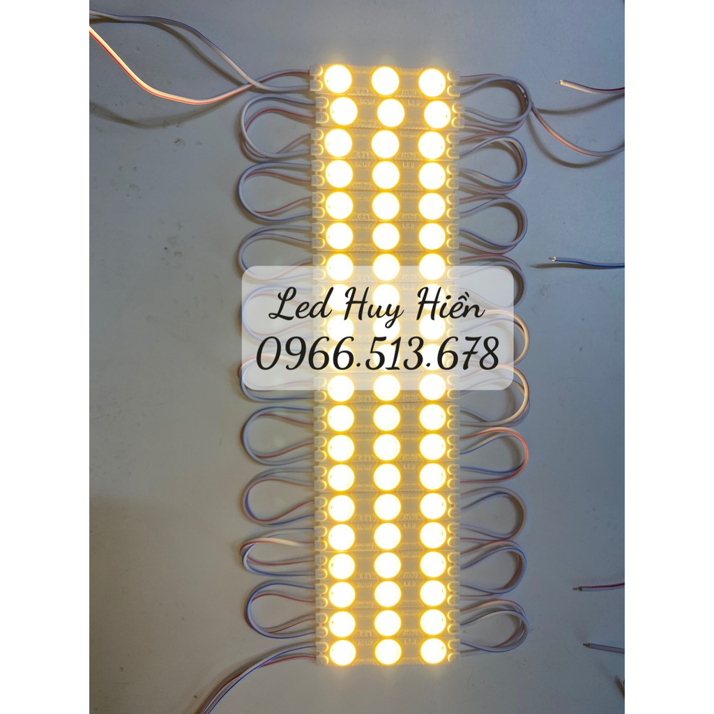 Led hắt 3 led 2835 kích thước 6012 màu trắng, trắng ấm và các màu - Vỉ 20 thanh 3 Led