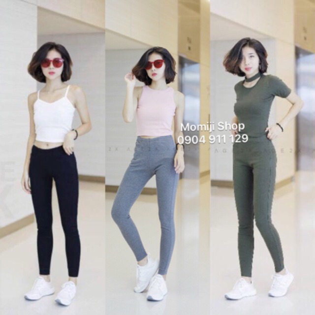 Quần legging trơn
