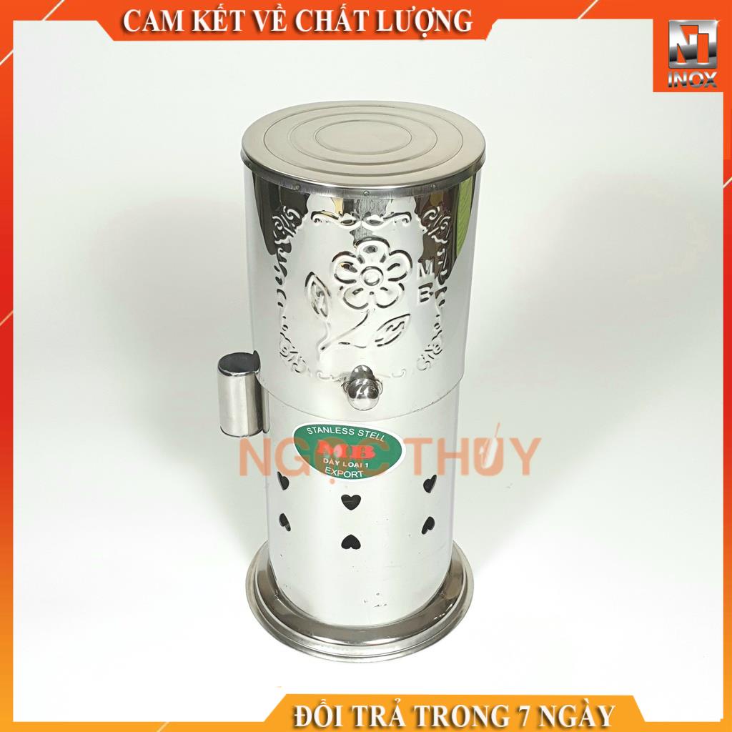 Ống đũa inox tròn có nắp