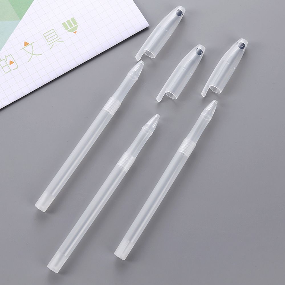 Bộ 10 Vỏ Bút Gel Bằng Nhựa Trong Suốt Thiết Kế Đơn Giản