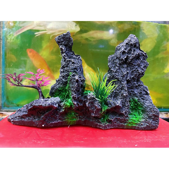 TIỂU CẢNH TRANG TRÍ HỒ CÁ NON BỘ 19X5X13CM