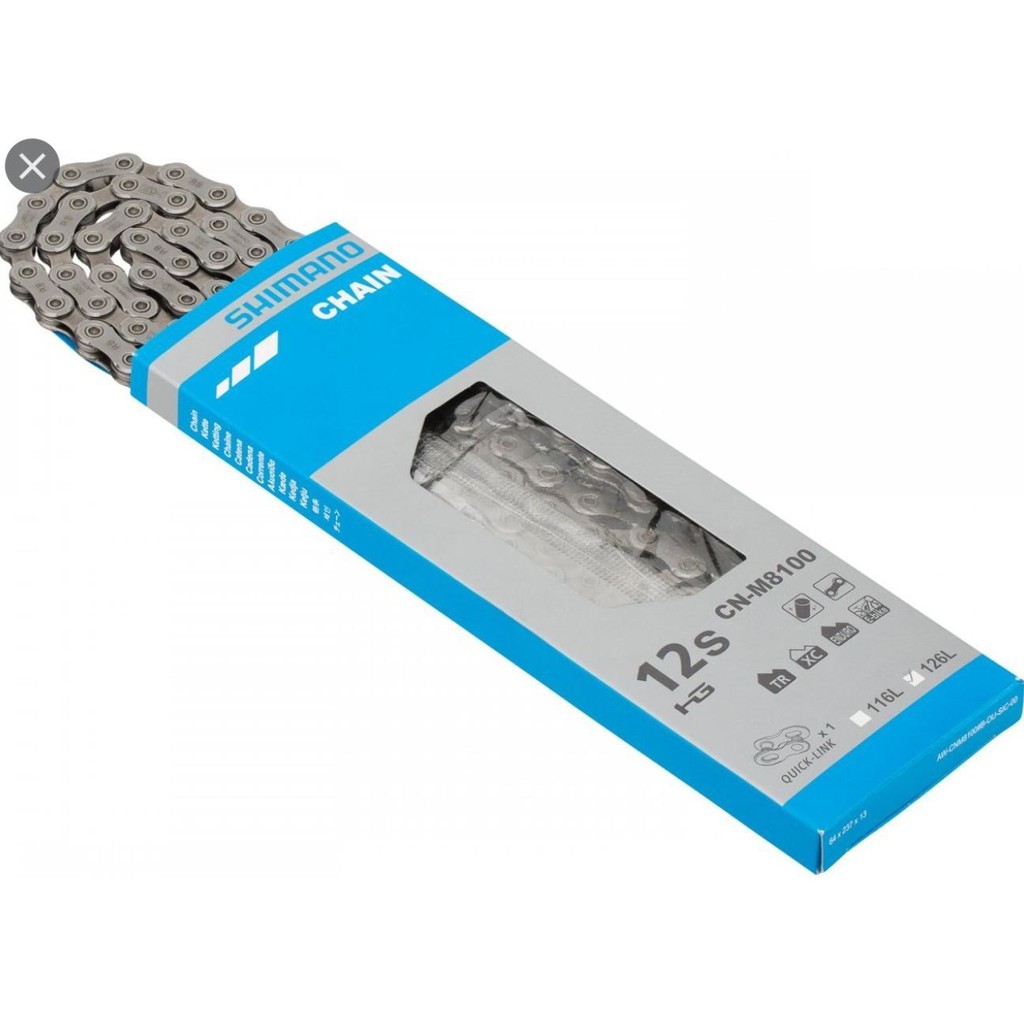 Sên Xe Đạp Shimano XT CN-M8100 12 Speed 126 Mắt