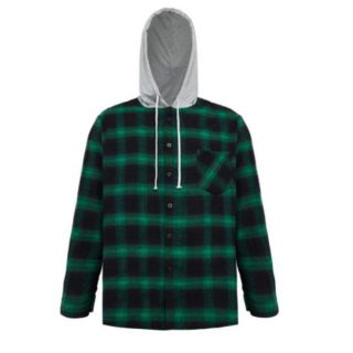 Áo sơ mi caro có mũ