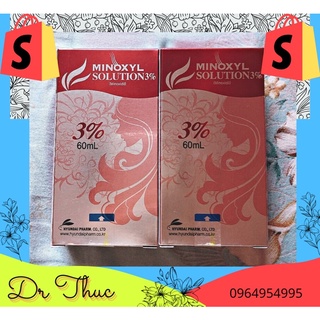 Xịt kích thích mọc tóc- hói, ngừa rụng tóc, minoxyl solution 3%