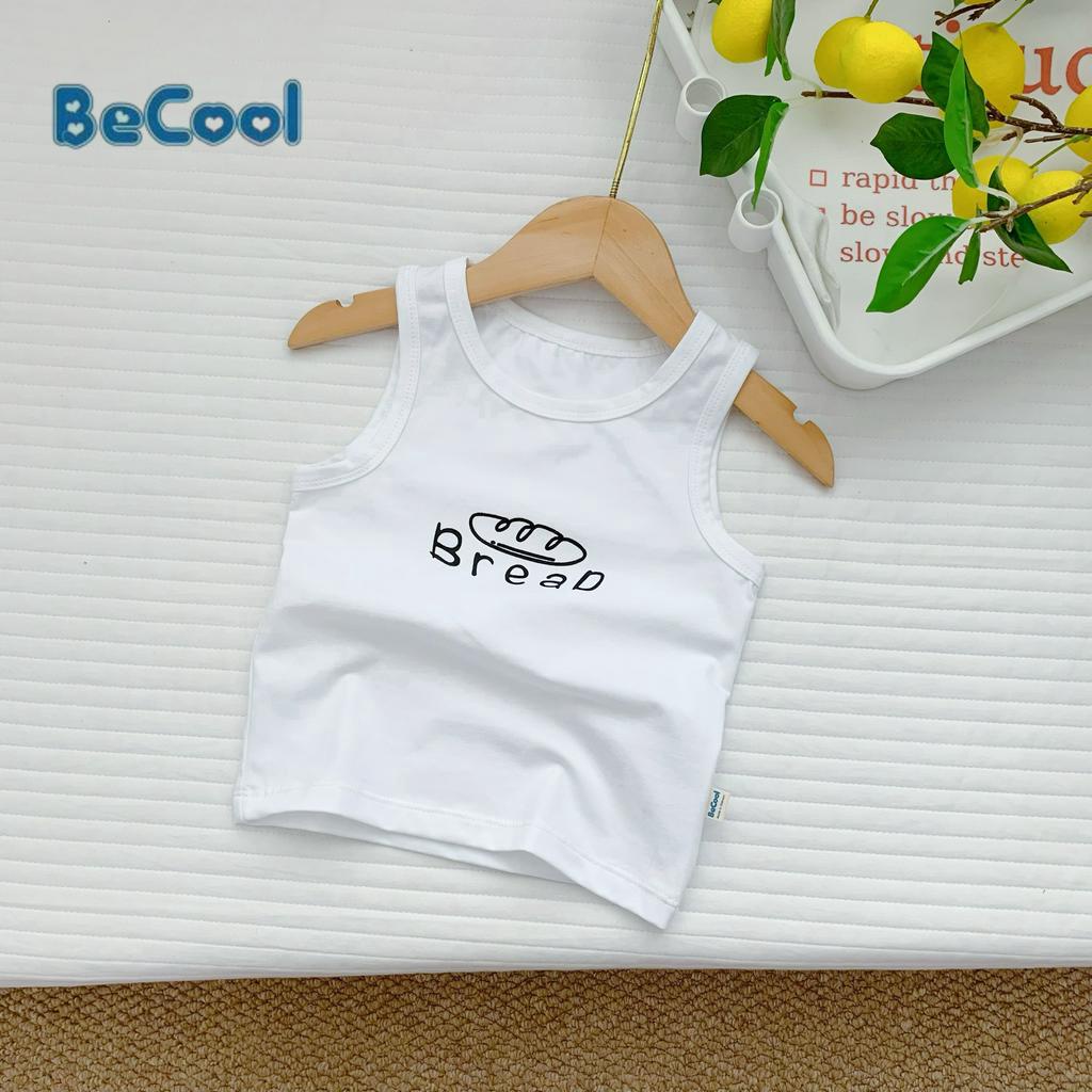 Áo ba lỗ cho bé trai, bé gái Áo thun cho bé từ 10-26kg chất cotton cao cấp BECOOL