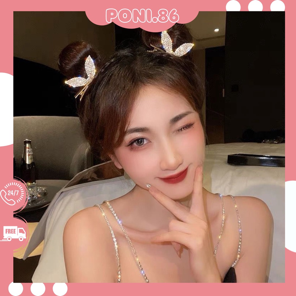 Kẹp tóc đính đá kim cương nhân tạo sang chảnh hottrend 2022