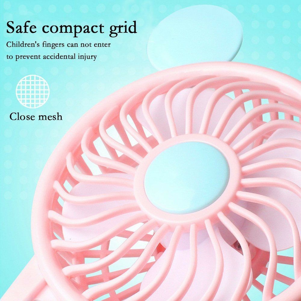 Quạt Hello Kitty Cầm Tay Gấp Gọn Sạc USB