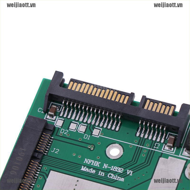 Bộ chuyển đổi thẻ từ mSATA SSD sang 2.5&quot; SATA 6.0gps cho bảng mạch mô-đun mini pcie ssd