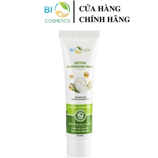 Mặt nạ thải độc dưỡng da BIOCOS,Detox Collagen làm trắng da,giảm mụn,se khít lỗ chân lông ,phục hồi cấp ẩm cho da 30g.