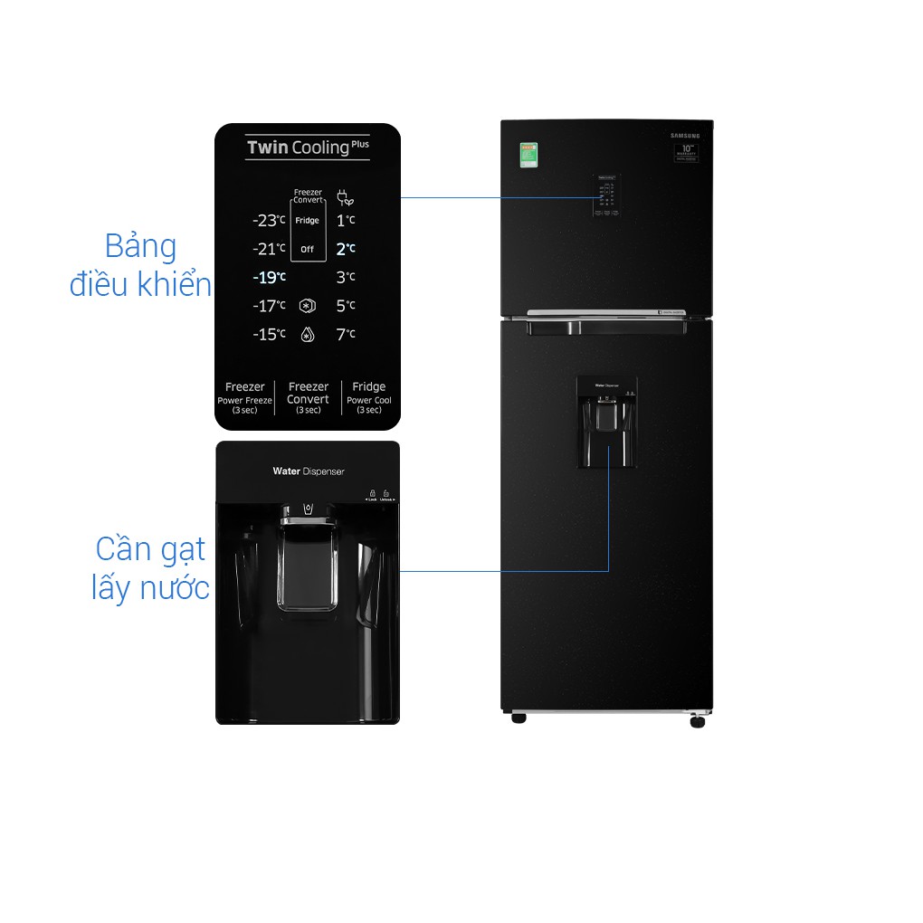 RT32K5932BU - Tủ lạnh Samsung Inverter 300 lít RT32K5932BU/SV Mới 2020 - HCM