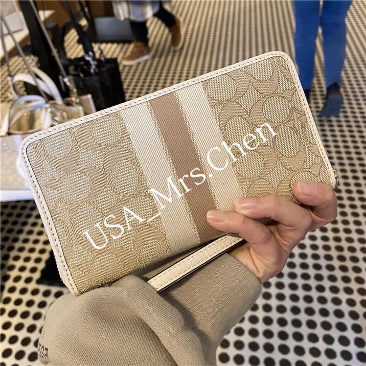 Ví COACH, ví đựng xu, ví dài đích thực có bằng chứng mua hàng