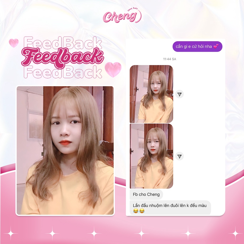 Thuốc nhuộm tóc VÀNG SÁNG KHÓI - VÀNG TRO - VÀNG KHÓI không cần thuốc tẩy tóc | Chenglovehairs, Chenglovehair