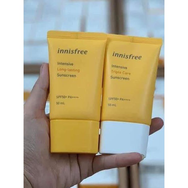 Kem chống nắng Innisfree Intensive Long-Lasting Sunscreen SPF50+ PA++++ 50ml chống trôi hiệu quả