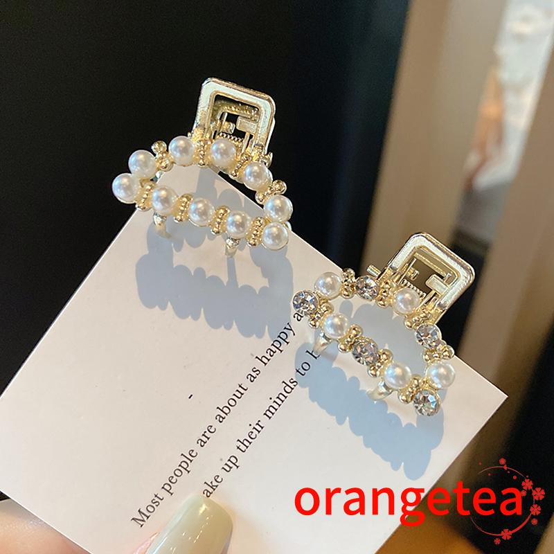 Kẹp tóc kim loại đính ngọc trai nhân tạo thời trang cho nữ