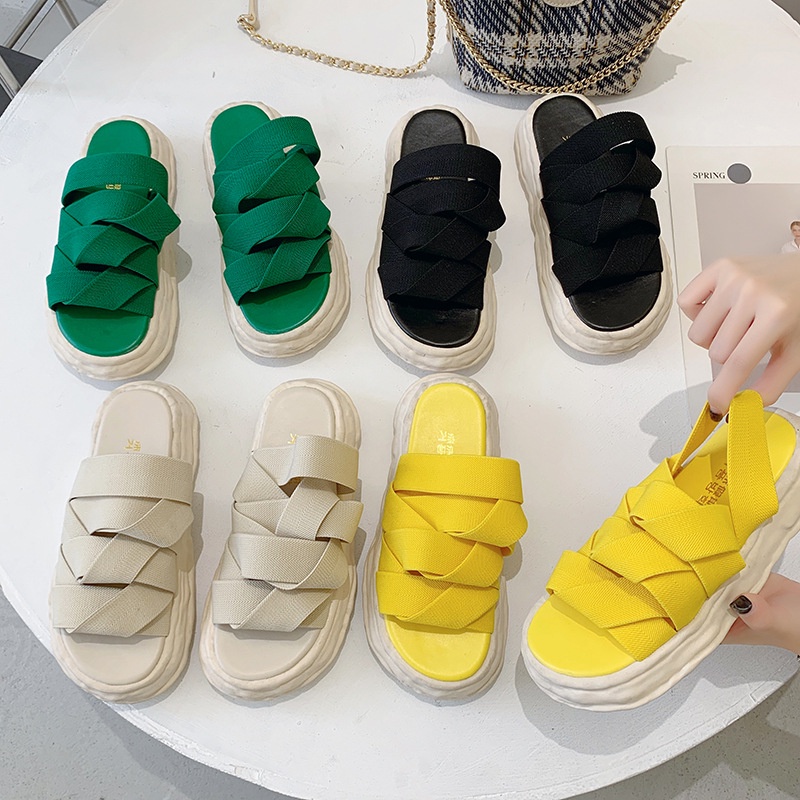 Dép Mũi Tròn Co Giãn Thời Trang Dành Cho Nữ