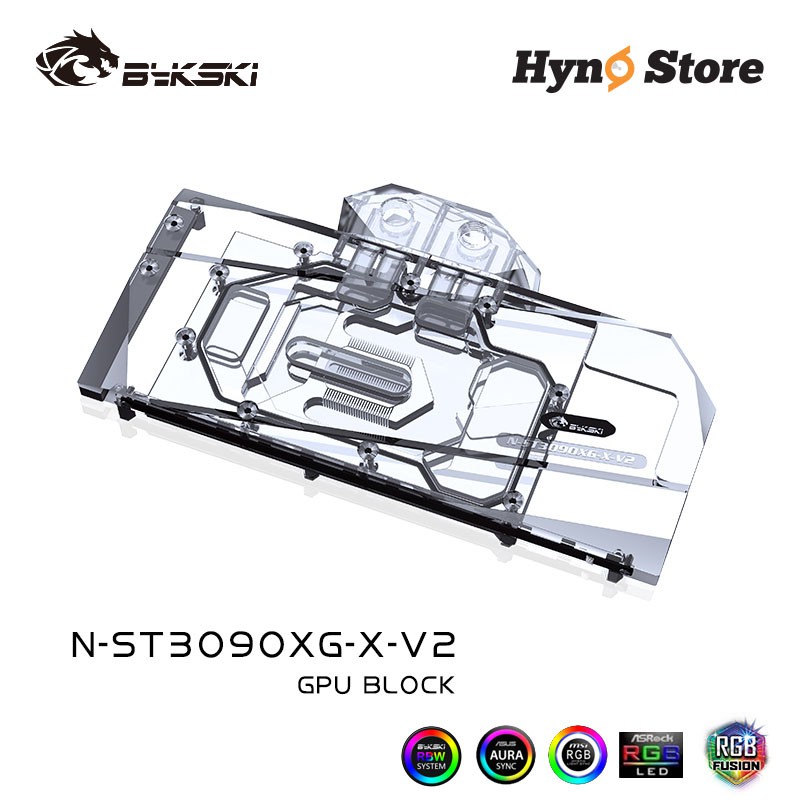 Block VGA Bykski N-ST3090XG-X-V2 cho card Zotac 3090 3080 Tản nhiệt nước custom - Hyno Store