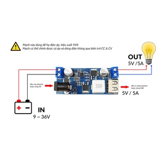 Mạch giảm áp đầu ra 5V