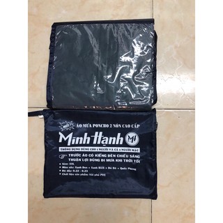 Áo mưa dù 2 da cánh dơi 2 đầu phía trước áo có kiếng cao cấp chống thấm nước