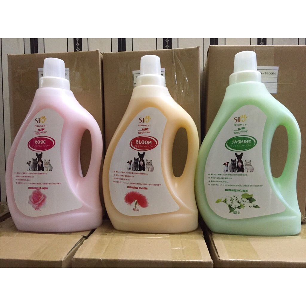 DẦU TẮM HƯƠNG HOA DÀNH CHO CHÓ MÈO - PETLOVE X+_3 lít