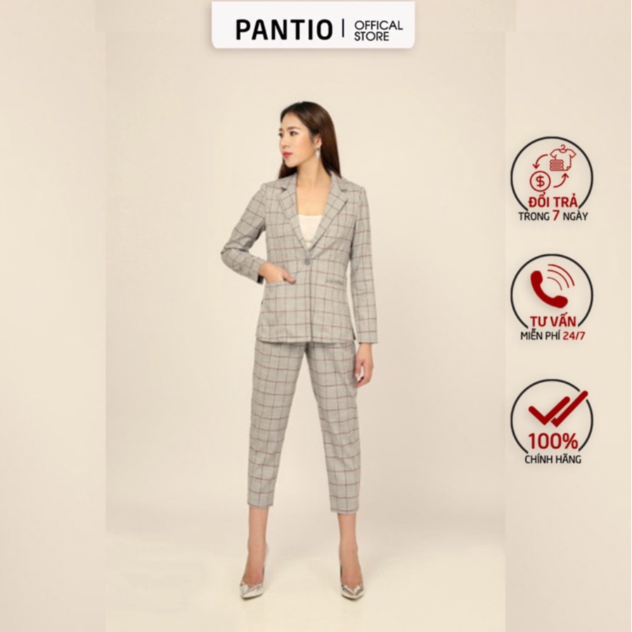 Áo vest nữ hoạ tiết kẻ caro BAV92132 - PANTIO