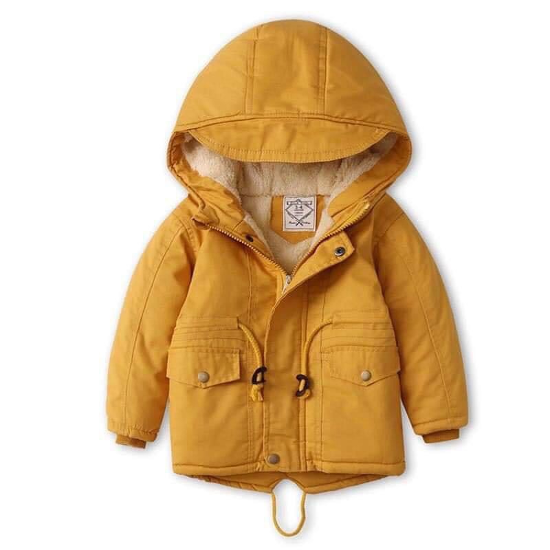 ÁO KHOÁC PARKA CỔ TRƠN CHO BÉ