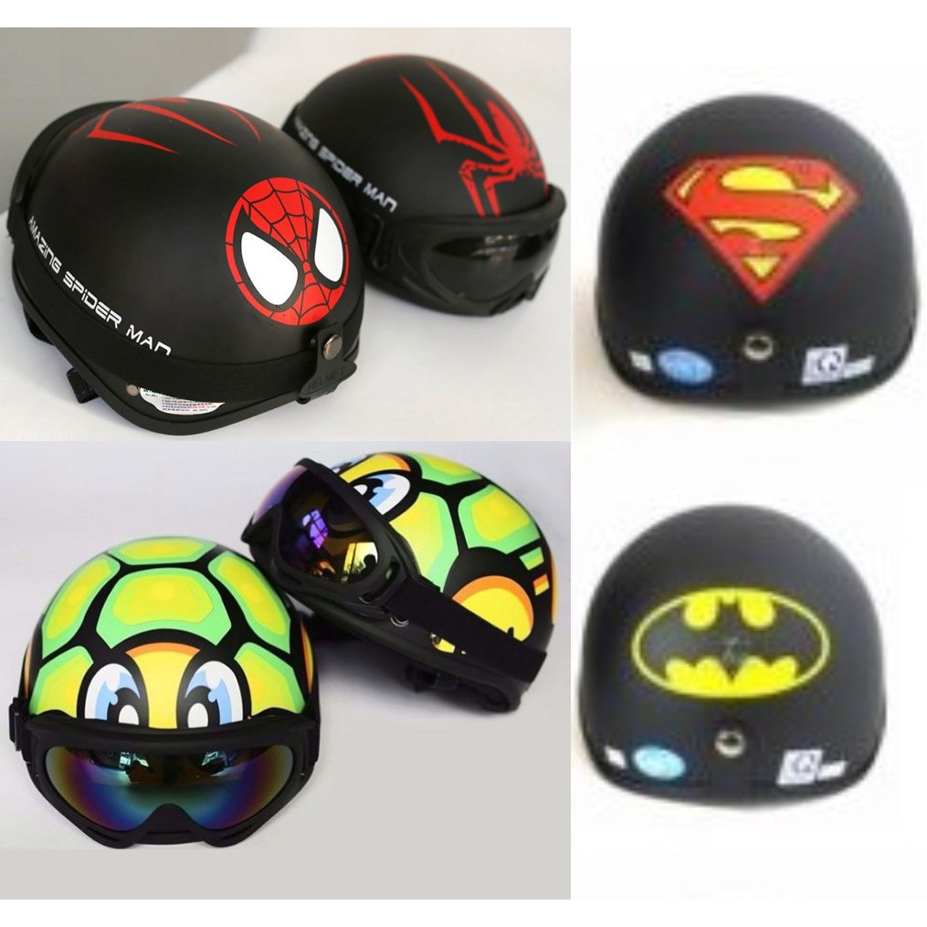 Mũ bảo hiểm 1/2, Mu bảo hiểm nửa đầu FREE SIZE logo Pro, THỜI TRANG - PHONG CÁCH - AN TOÀN