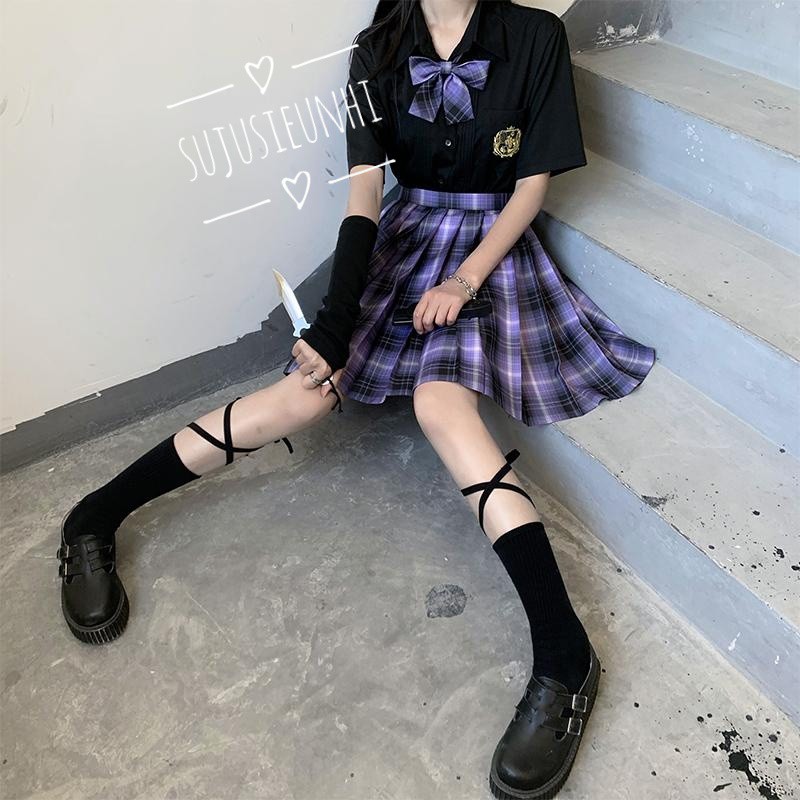 Tất trơn ulzzang buộc dây cá tính