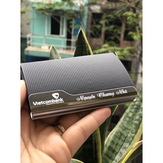 Ví đựng namecard khắc logo Vietcombank