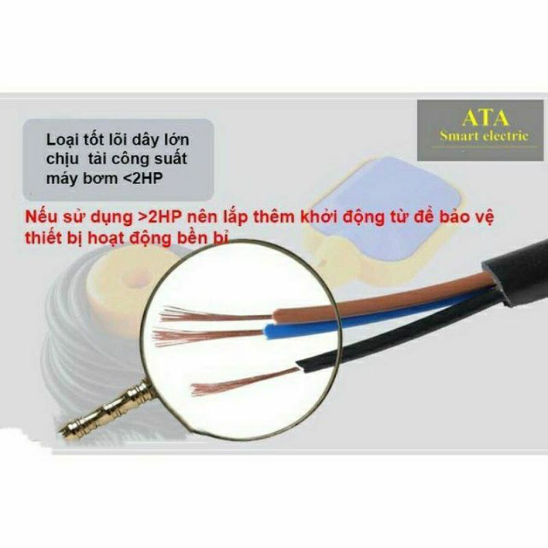 Phao điện bơm nước tự động chống cạn chống tràn ATA2M- ATA5M