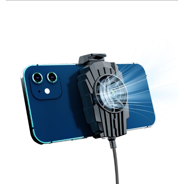 Quạt tản nhiệt điện thoại x16 gaming làm lạnh siêu nhanh chơi PUBG FF ROS G6 / F5 / F6