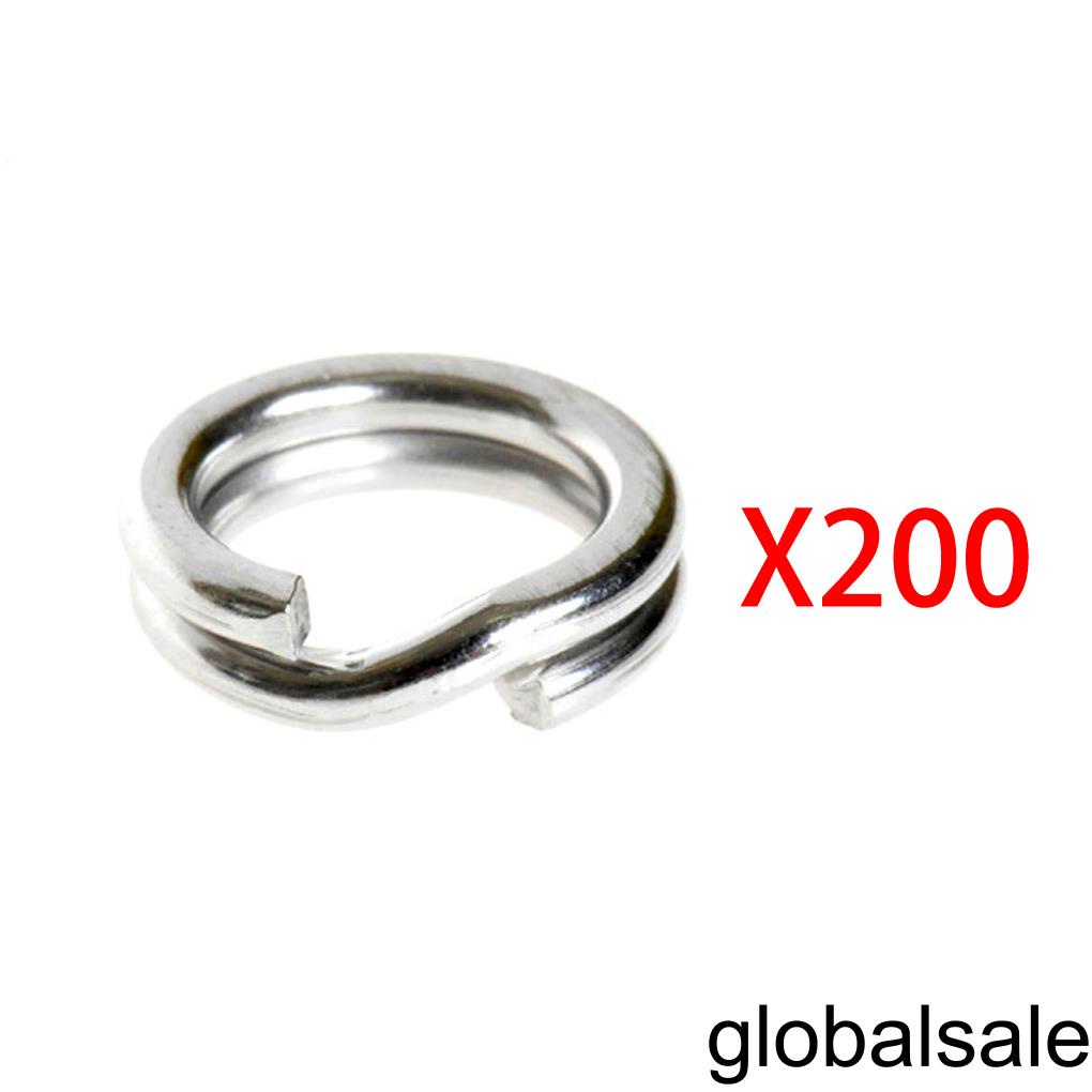 50/ 100/200 Khoen móc mồi câu cá làm bằng thép không gỉ