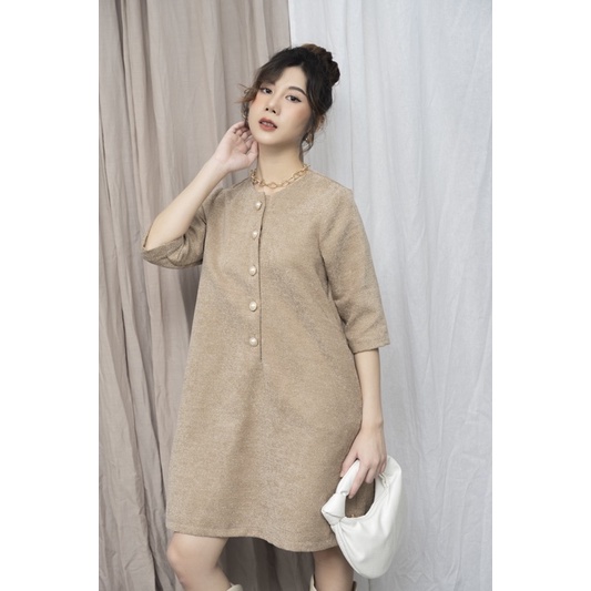 Váy Dạ Tweed Ánh Nhũ Cao Cấp, Dáng Suông A Dễ Mặc Phù Hợp Với Tất Cả Mọi người | BigBuy360 - bigbuy360.vn