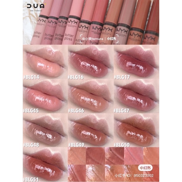 [Đủ bill] Son bóng NYX Butter Lip Gloss