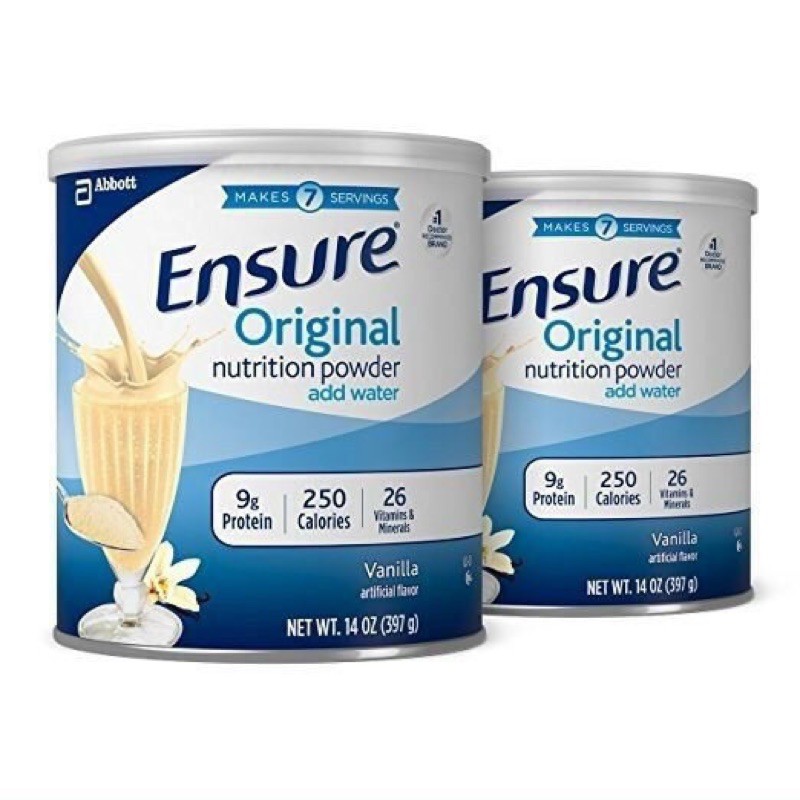 Sữa bột Ensure Original Nutrition Powder hộp 397g của Mỹ