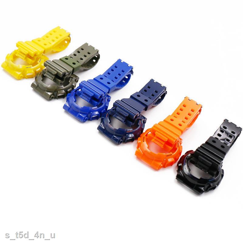 Loại Tốt Bộ dây đeo + vỏ silicon bề mặt mịn cho Casio G-Shock Ga-110 Ga100 Ga120 Ga150 Ga200 Ga200 Ga300 Gd-120 / 100 /