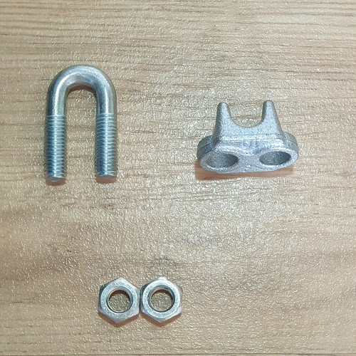 2 Con Ốc Siết Cáp Thép Loại Lớn Siết Sợi Cáp Đường Kính 10mm đến 12mm
