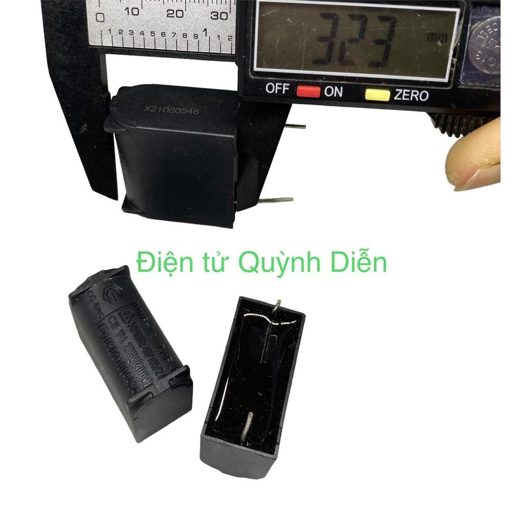 Combo 10 Tụ bếp từ 7uF 275VAC/400VDC đứng - linh kiện điện tử QUỲNH DIỄN