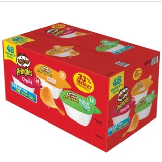 Thùng 48 Hủ Khoai tây chiên Pringles Của Mỹ hũ nhỏ tiện lợi 21g...
