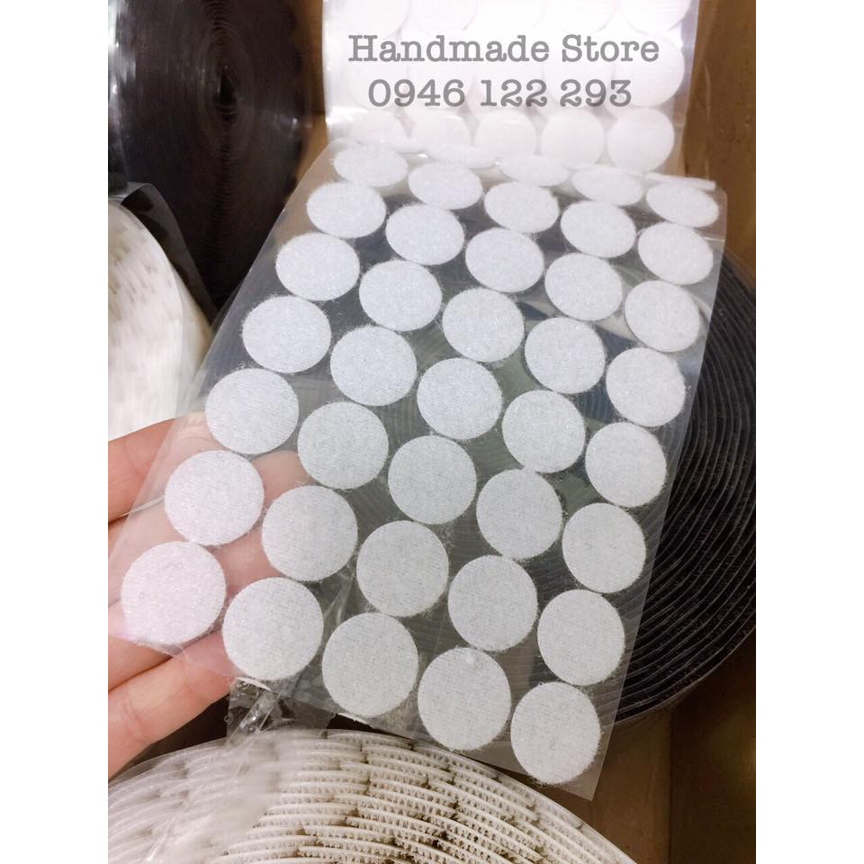 Set 50 cặp băng dính nhám tròn 2cm