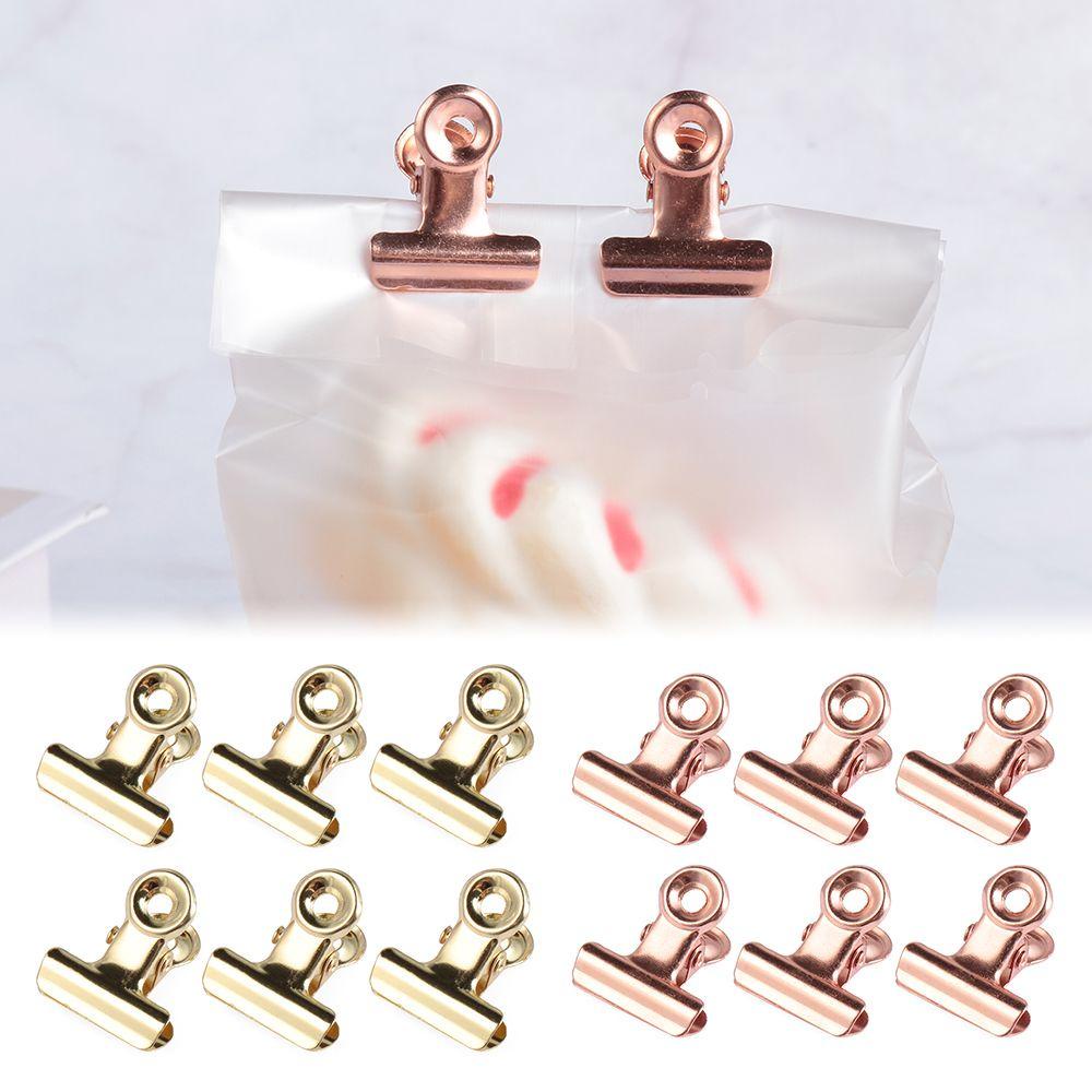 LEISURE Set 6 Kẹp Inox Treo Túi Thực Phẩm